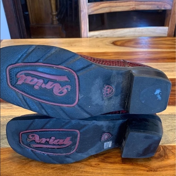 Like New Ariat 9B Square Toe Fatbaby Boots - Picture 3 of 9